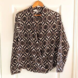 Tracy Reese Silk Surplice Wrap Blouse